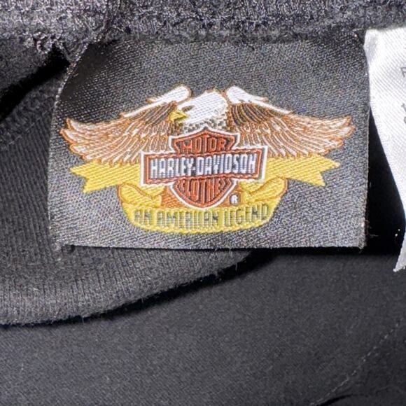 Harley-Davidson Mock Neck Long Sleeve Shirt XX-Large‎ Black Cotton - Picture 6 of 9